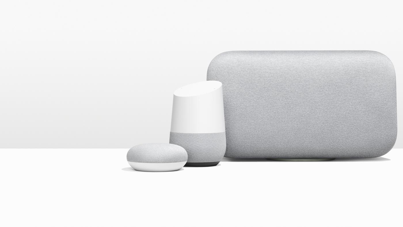 Google Home - Smart Speaker & Google Assistant, Light Grey & White 
