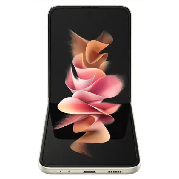Smartphone Samsung Galaxy Z Flip3 256GB Creme 5G - 8GB RAM Tela 6,7” Câm. Dupla + Selfie 10MP [CASHBACK ZOOM]