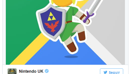 Explore o Google Maps com o Link, de "The Legend of Zelda"