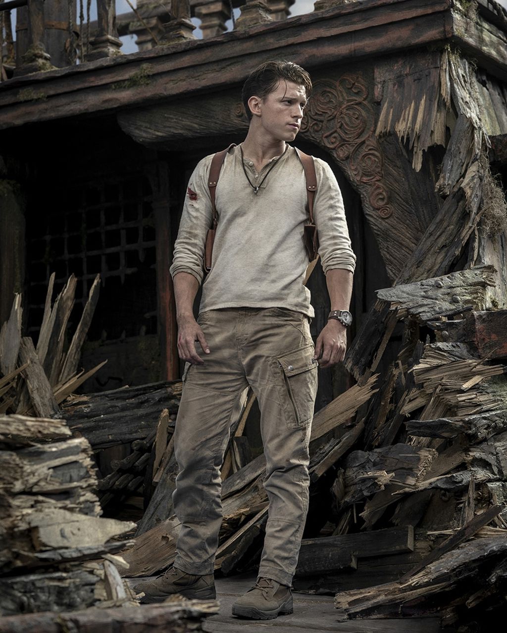 Tom Holland encarnou um excelente Nathan Drake (Imagem: Divulgação/Sony Pictures)