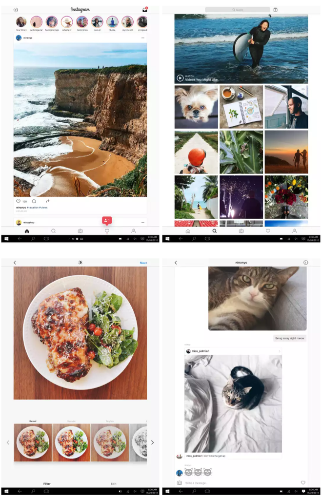 App da rede social para PCs e tablets com Windows 10 traz todos os recursos e funcionalidades que o app mobile App da rede social para PCs e tablets com Windows 10 traz todos os recursos e funcionalidades que o app mobile