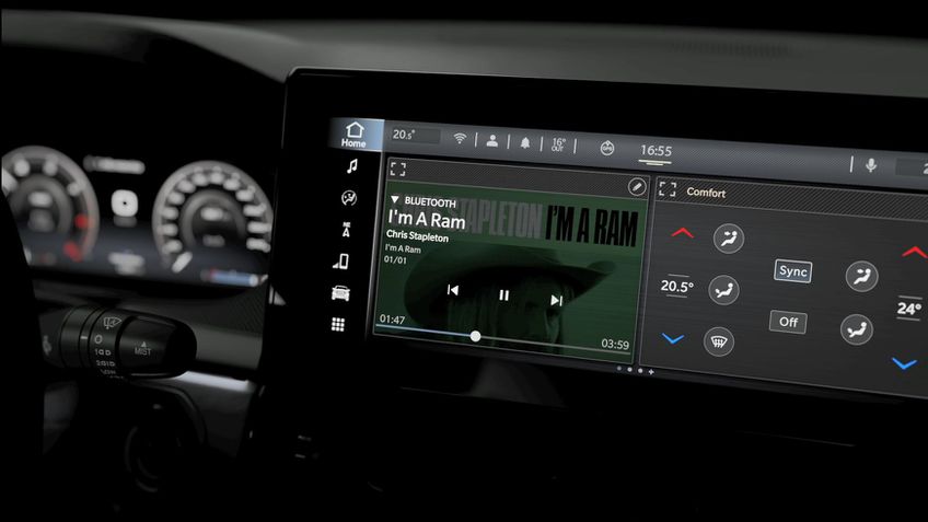 Picape média RAM 2024 - Fotos interior