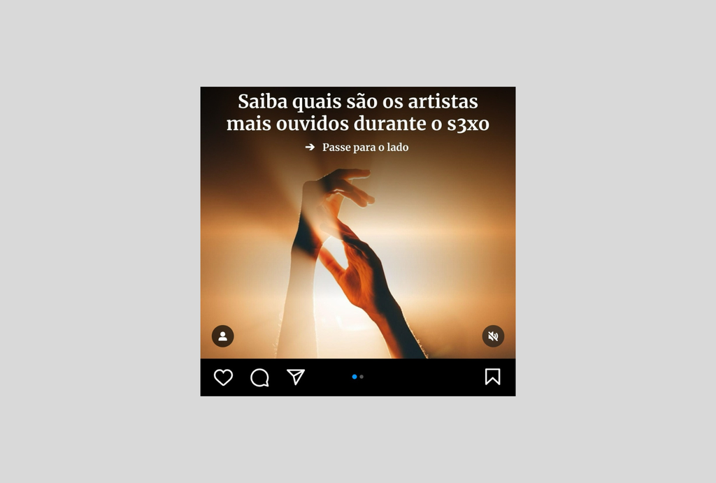 Exemplo de post no Instagram com a palavra "sexo" modificada (Imagem: Captura de tela/André Magalhães/Canaltech)