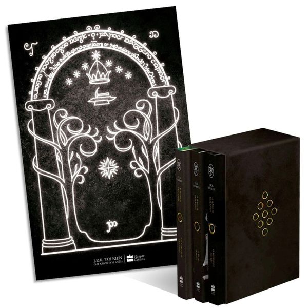 Box de Livros - Senhor Dos Anéis (3 Volumes) + Pôster - 1ª Ed.