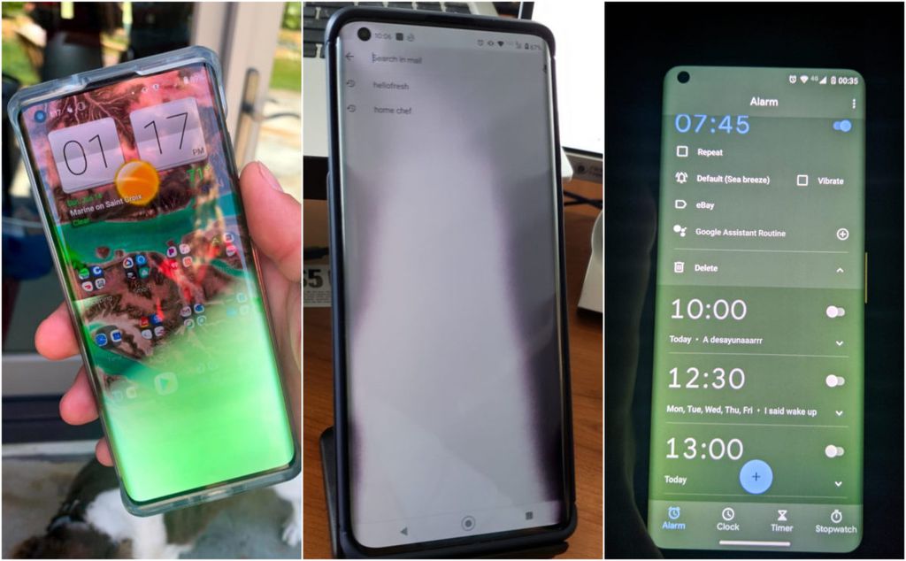 Bug da tela verde já havia acontecido com diversos outros modelos que usam painel OLED (Foto: Reprodução/Android Authority)