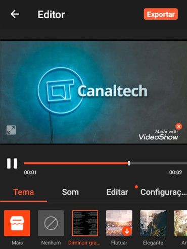 O VideoShow ou o Audio Recorder são excelentes opções para gravarem vídeo ou áudio (Captura de tela: Matheus Bigogno)