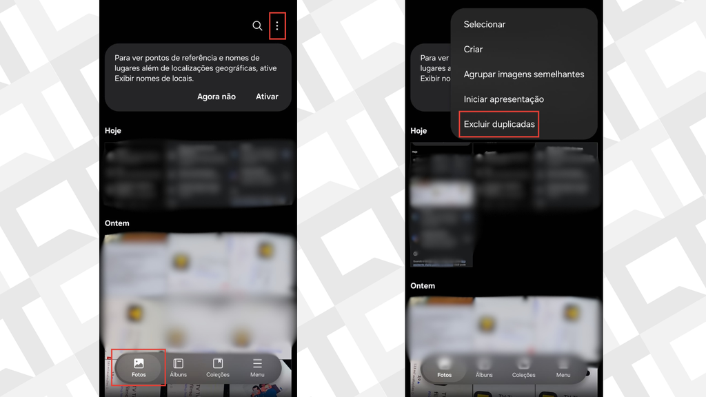 Passos para excluir imagens duplicadas na galeria da Samsung