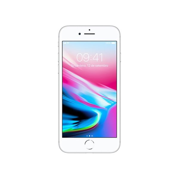 iPhone 8 64GB Prata Tela 4.7" IOS 4G Câmera 12MP - Apple [NO BOLETO]