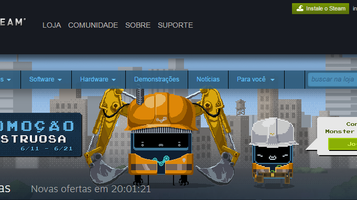 Steam: Jogos com descontos de até 90%