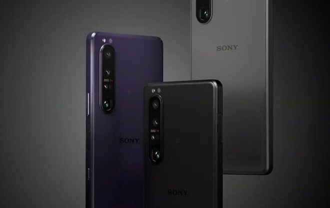Sony Xperia 1 III nas cores Frosted Purple, Frosted Black e Frosted Gray (Imagem: Reprodução/XDA Developers)