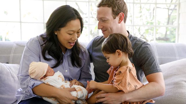 Nasce August, segunda filha de Mark Zuckerberg e Priscilla Chan