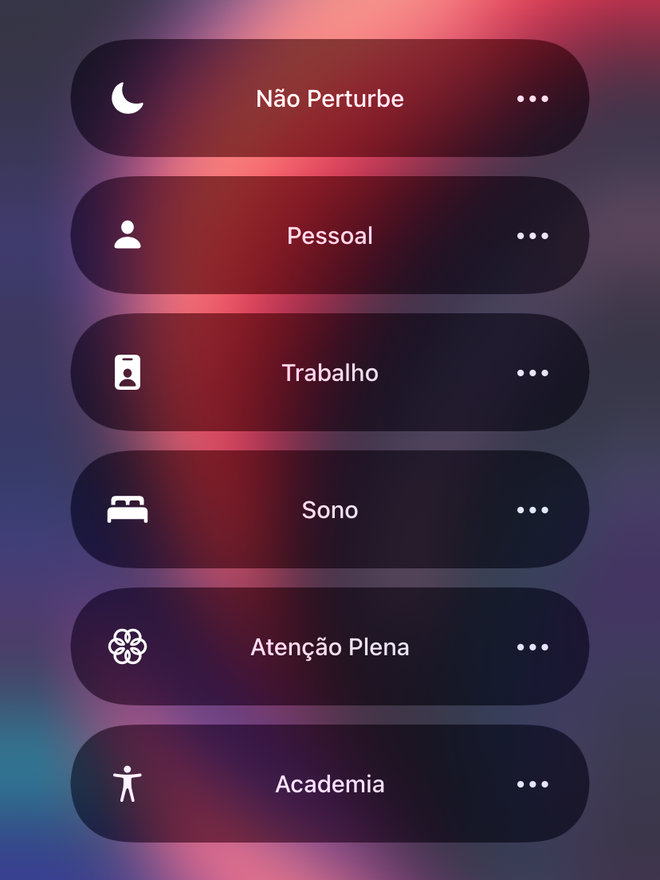 Ative um dos modos de Foco no iOS 15 - Captura de tela: Thiago Furquim (Canaltech)