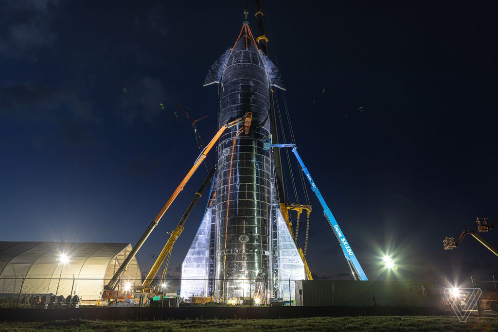 Protótipo da Starship, da SpaceX (Foto: The Verge)