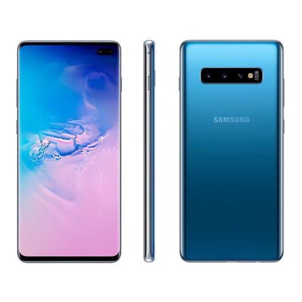 Smartphone Samsung Galaxy S10+ 128GB Azul 4G - 8GB RAM Tela 6,4” Câm. Tripla + Câm. Selfie Dupla [CUPOM]