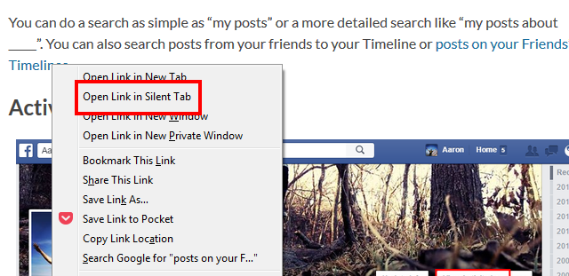 Open Link In Silent Tab Open Link In Silent Tab