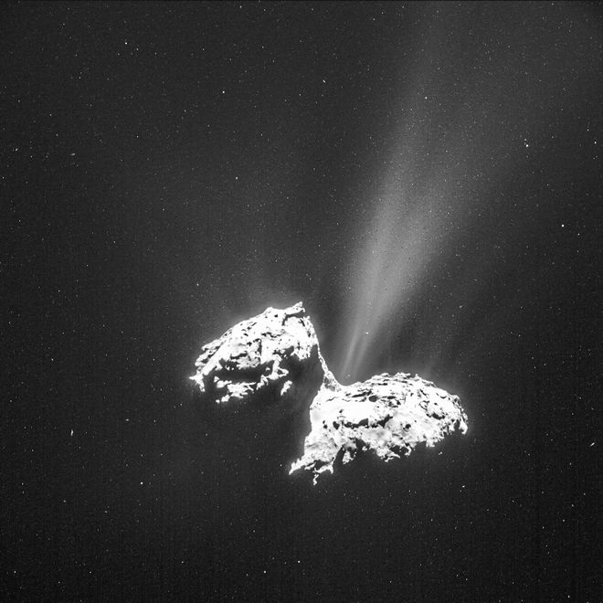 Cometa 67P, estudado pela Rosetta (Foto: ESA)