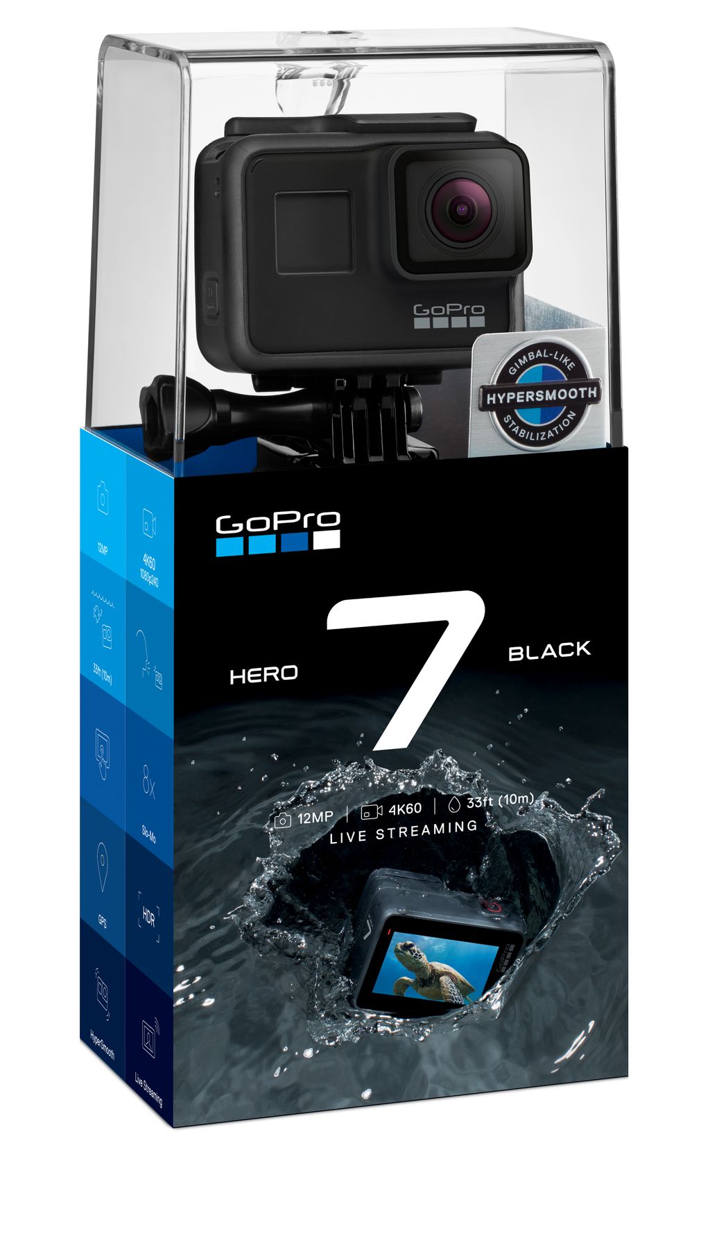 GoPro HERO7 Black, a mais potente da nova família (Imagem: Reprodução / Divulgação)
