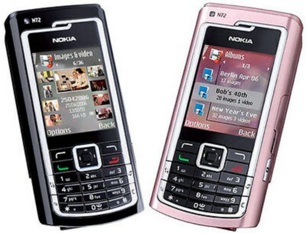 Nokia N72 com Symbian OS - (Imagem: Reprodução/Wikipédia)
