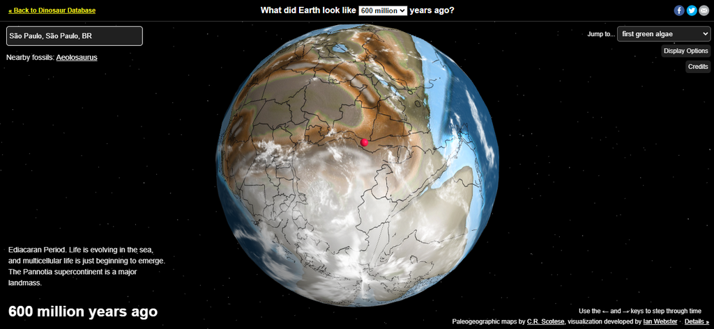 Simulações mostram que a Terra do passado já passou por extremos de temperatura, tanto frios quanto quentes (Imagem: Dinosaur Pictures/Captura de tela/Nathan Vieira/Canaltech)