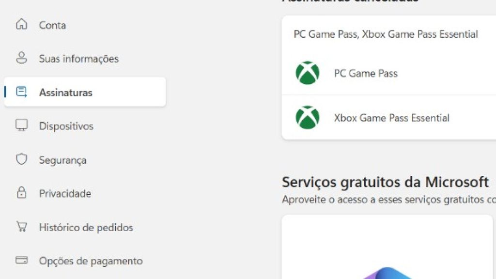Imagem do Xbox Game Pass no PC