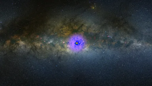 Excesso de raios gama no meio da Via Láctea pode ser gerado por matéria escura