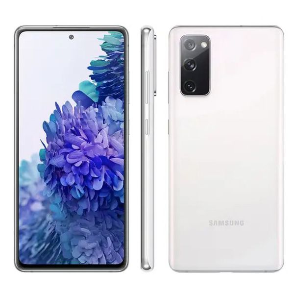 Smartphone Samsung Galaxy S20 FE 128GB Cloud White - 4G 6GB RAM Tela 6,5” Câm. Tripla + Selfie 32MP