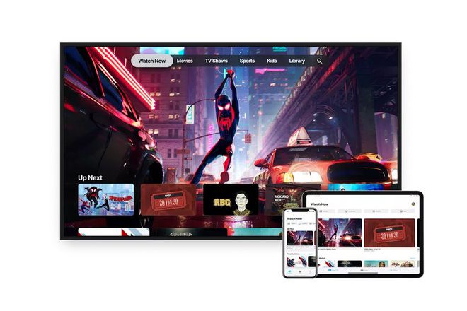 Nova interface do aplicativo de TV da Apple/ Imagem: Apple