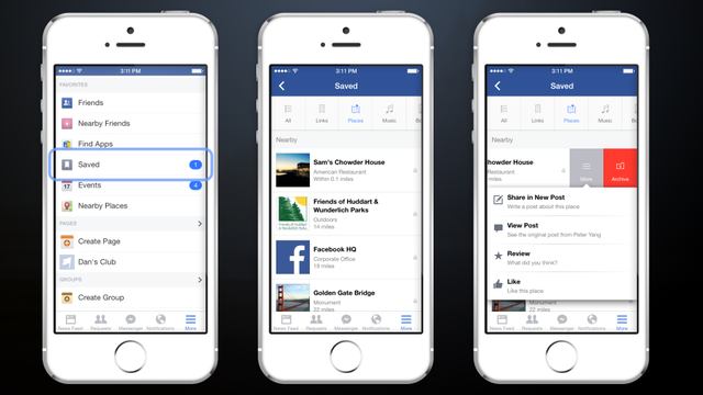 Facebook lança nova ferramenta 'Save' para salvar conteúdo e ler depois