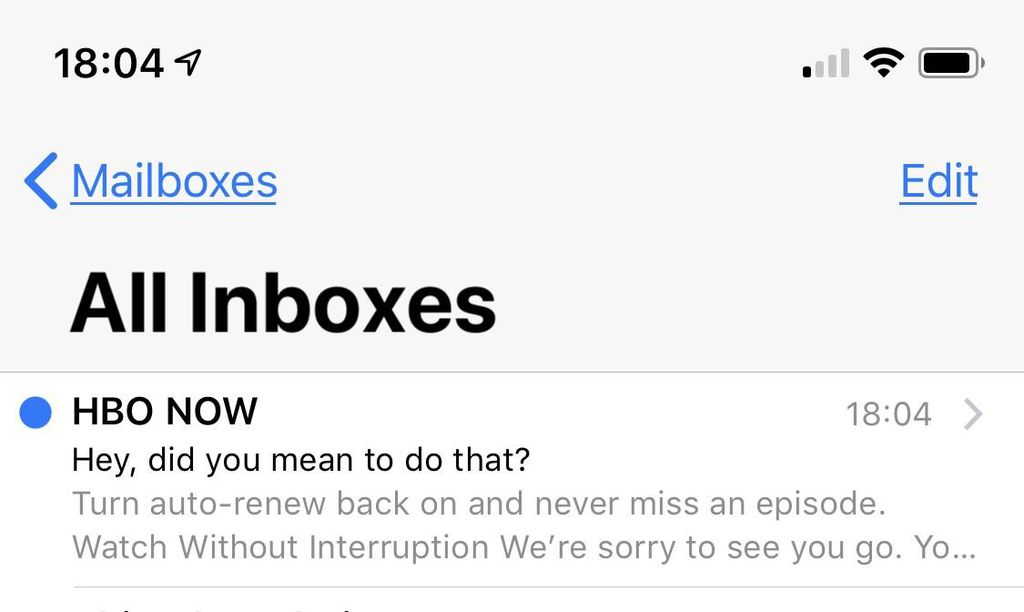 Usuário "bumblxbee" postou a confirmação de seu cancelamento da HBO após o fim de 