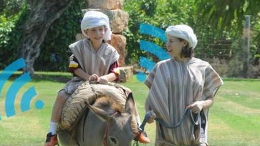 Burros oferecem Internet WiFi em um parque de Israel