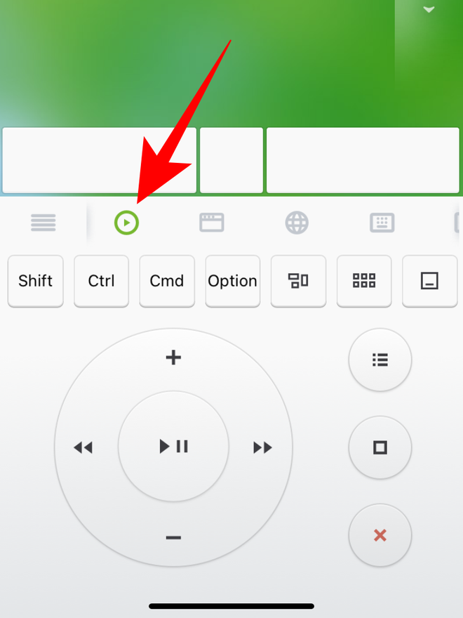 Clique no ícone de reprodução para abrir os controles de músicas e vídeos. Captura de tela: Lucas Wetten (Canaltech)