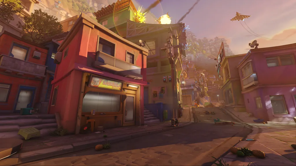 Mapa ambientado no Rio estará disponível no lançamento de Overwatch. (Imagem: Divulgação/Blizzard)