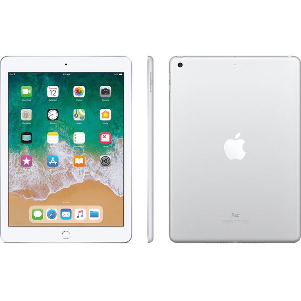 iPad 6 Apple 128GB Prata Tela 9.7” Retina - Proc. Chip A10 Câm. 8MP + Frontal iOS 11 Touch ID Prata