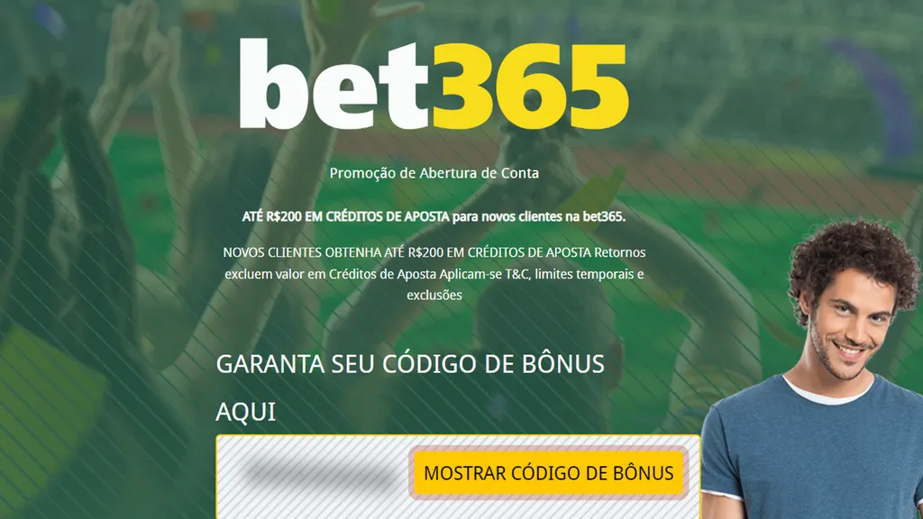 Bet365 deposita até R$ 200 em bônus na conta de novos usuários (Imagem: Reprodução/Bet365)