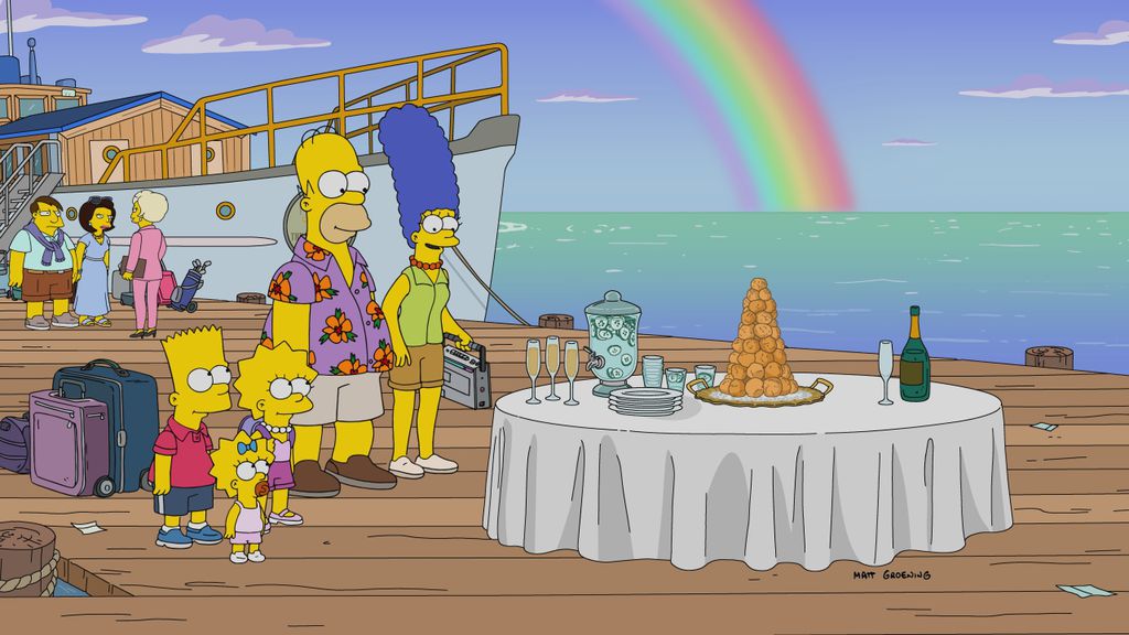 Famíia Simpsons chega ao resort Yellow Lotus