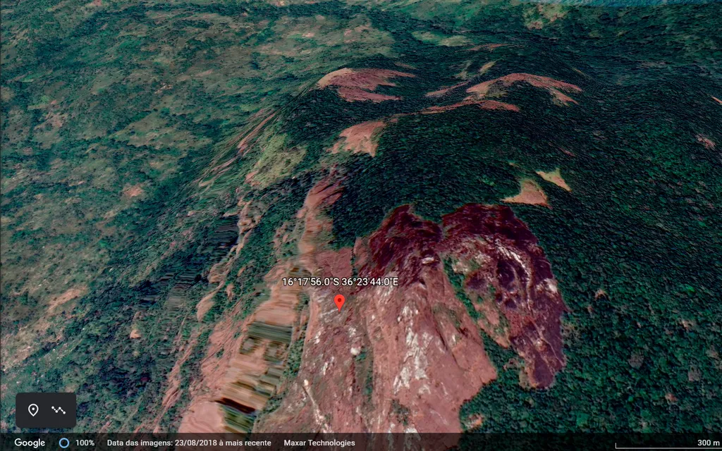 Pesquisadores encontraram uma floresta tropical pelo Google Earth (Captura de tela: André Magalhães)