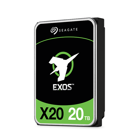 Preparado para servidores e data centers, o Exos X20 traz até 20 TB de capacidade e transferências de 285 MB/s (Imagem: Reprodução/Seagate)