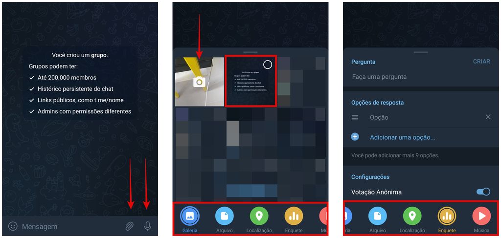 Envie diversos tipos de arquivo de até 2 GB pelo Telegram (Captura de tela: Rodrigo Folter)