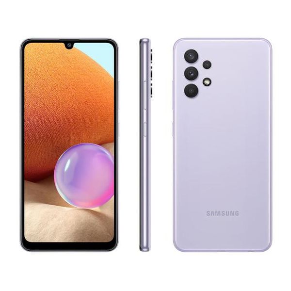 Smartphone Samsung Galaxy A32 128GB Violeta 4G - 4GB RAM Tela 6,4” Câm. Quádrupla + Selfie 20MP [APP + CLIENTE OURO + CUPOM]