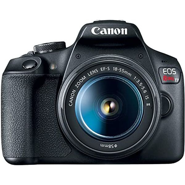 Câmera Digital Canon EOS REBEL T7+ e Objetiva Canon EF-S 18-55mm IS II