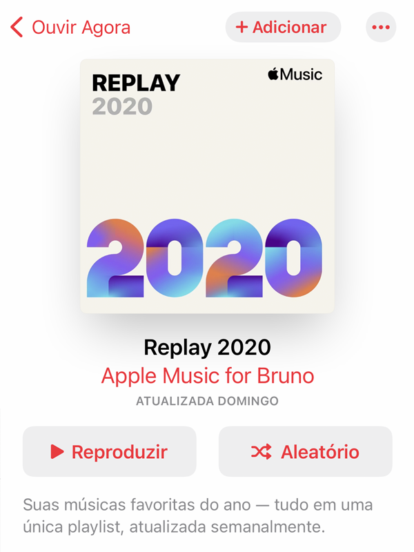 Abra sua playlist no Apple Music (Imagem: Bruno Salutes/Captura de tela)
