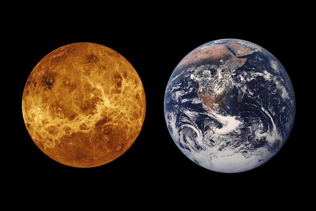 Devido às semelhanças entre os dois planetas, as características de Vênus podem indicar um pouco sobre o futuro da Terra (Imagem: Reprodução/WikiImages/Pixabay)
