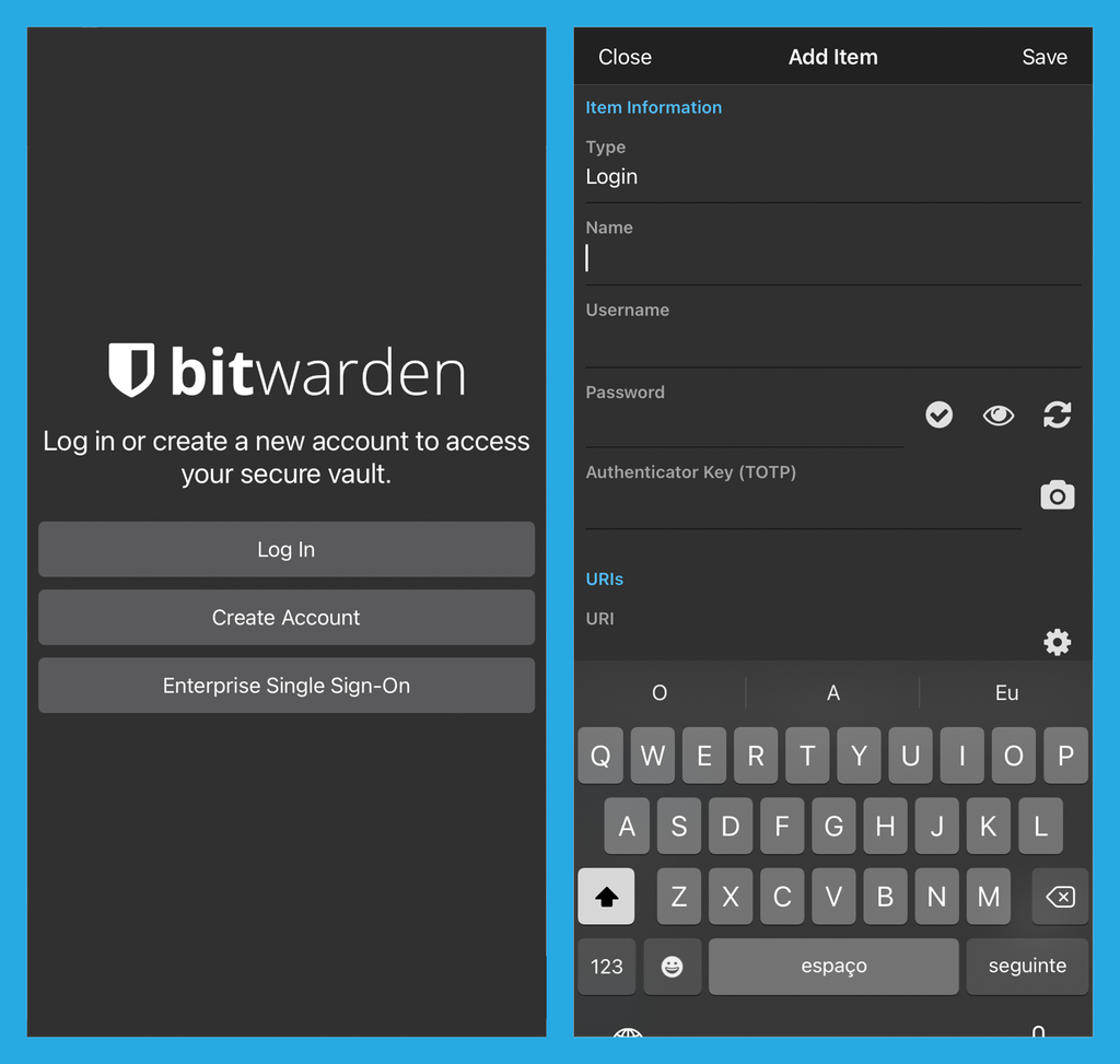 BitWarden é um gerenciador com sincronização gratuita (Imagem: André Magalhães/Captura de tela)