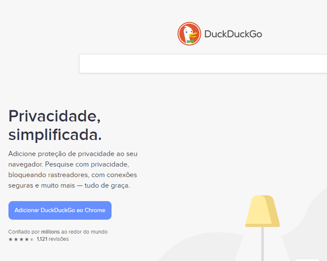 DuckDuckGo: um Google com maior privacidade (Captura de tela: Ariane Velasco)