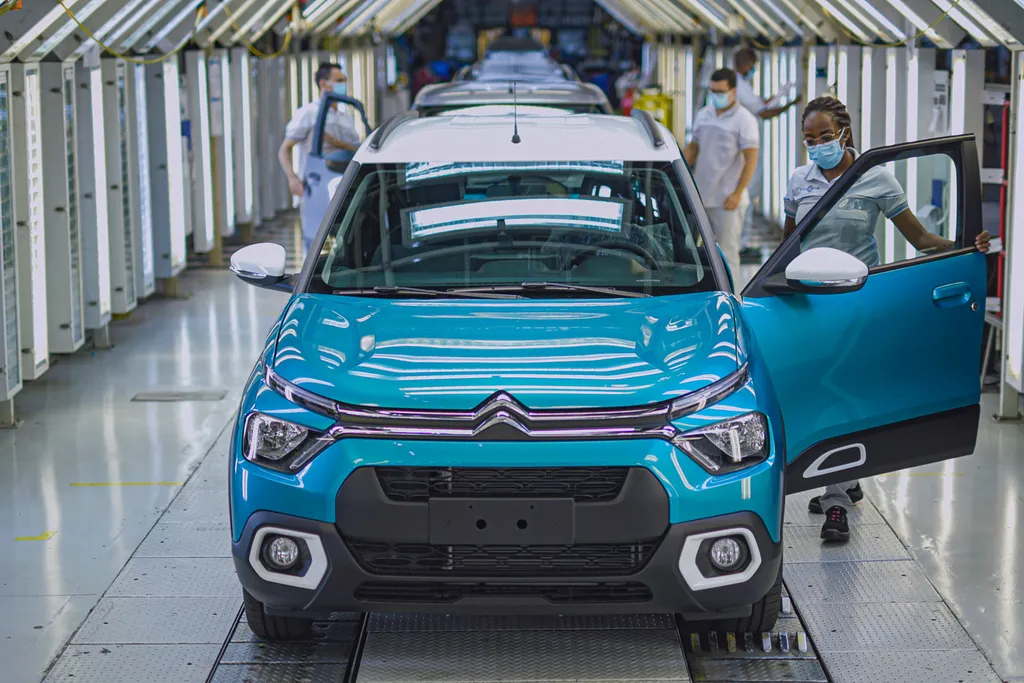 O novo Citroën C3 já está em processo de fabricação no Brasil (Imagem: Divulgação/Stellantis)