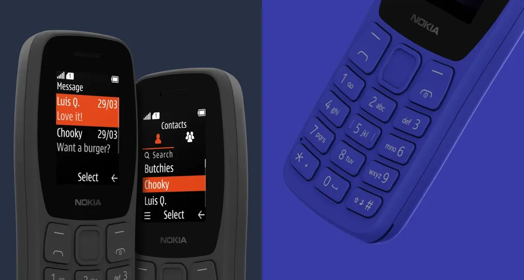 Nokia 105 chega com facilidade de uso com teclado e tela maiores (Imagem: Reprodução/Nokia)