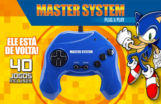Master System Plug and Play é edição comemorativa da Tec Toy (Foto: Divulgação)