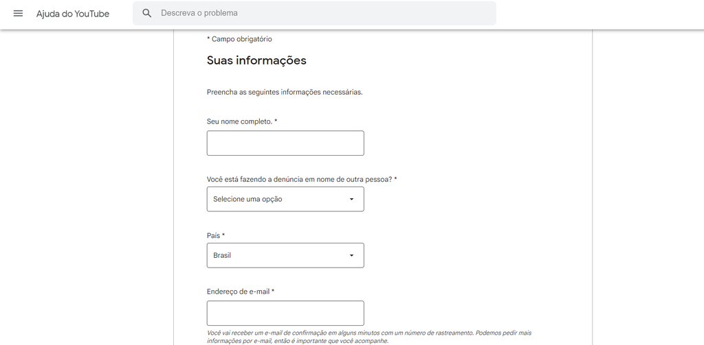 Denunciar uso indevido de IA como violação de privacidade (Imagem: Captura de tela/André Magalhães/Canaltech)