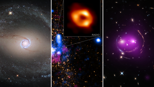 NASA, ESA, Hubble/CXC/SAO IR/HST/STScI; EHT/J. Irwin et al. 