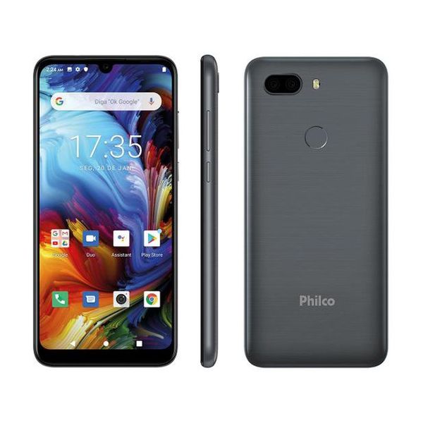 Smartphone Philco PCS02SG HIT MAX 128GB Space Grey - 4G 4GB RAM Tela 6” Câm. Dupla + Selfie 8MP - Magazine Canaltechbr